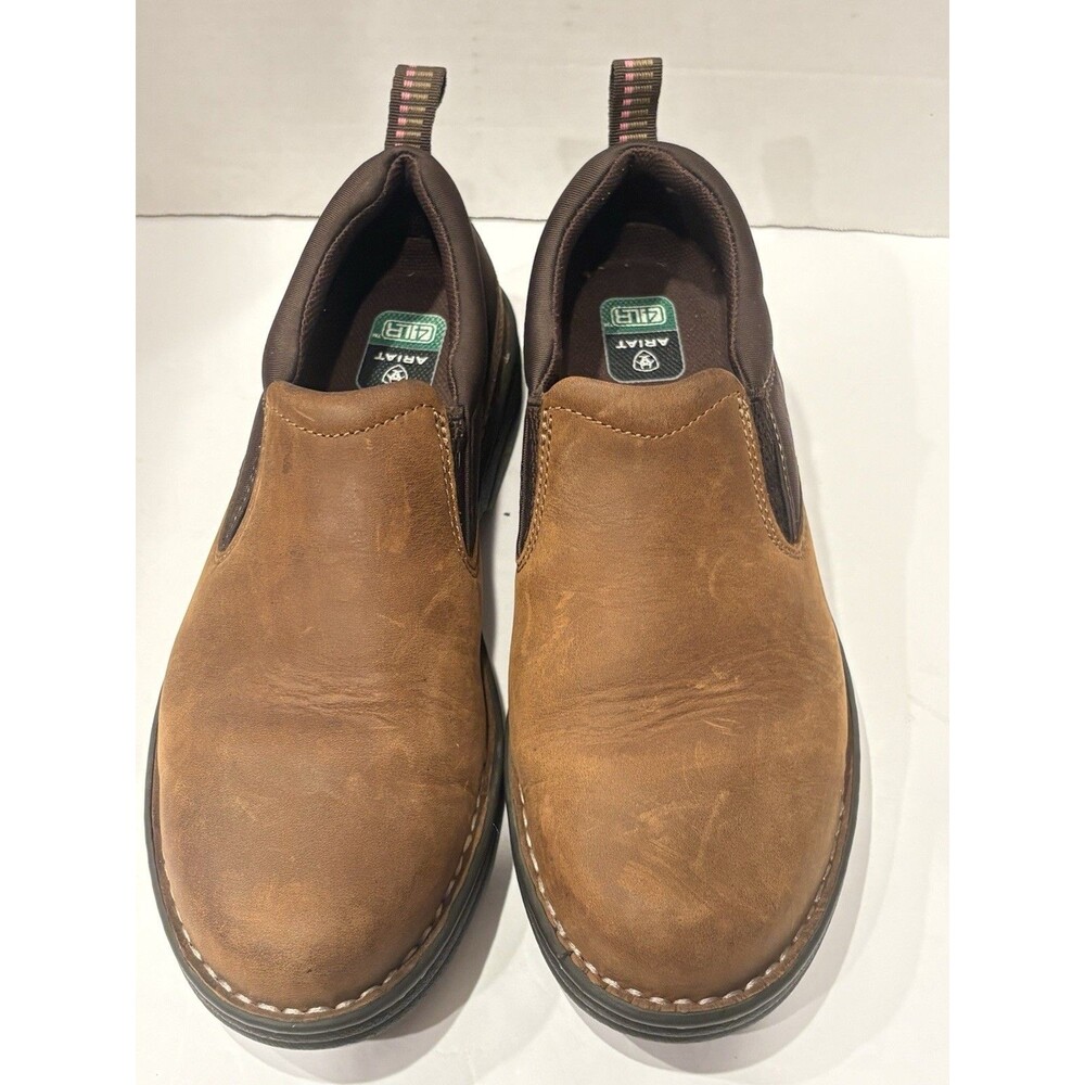 Ariat Women's Traverse Slip-On Shoes in distressed brown leather